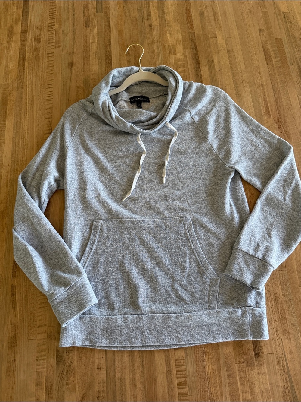 Light Gray Cowl Neck Woman’s Sweater Hoodie